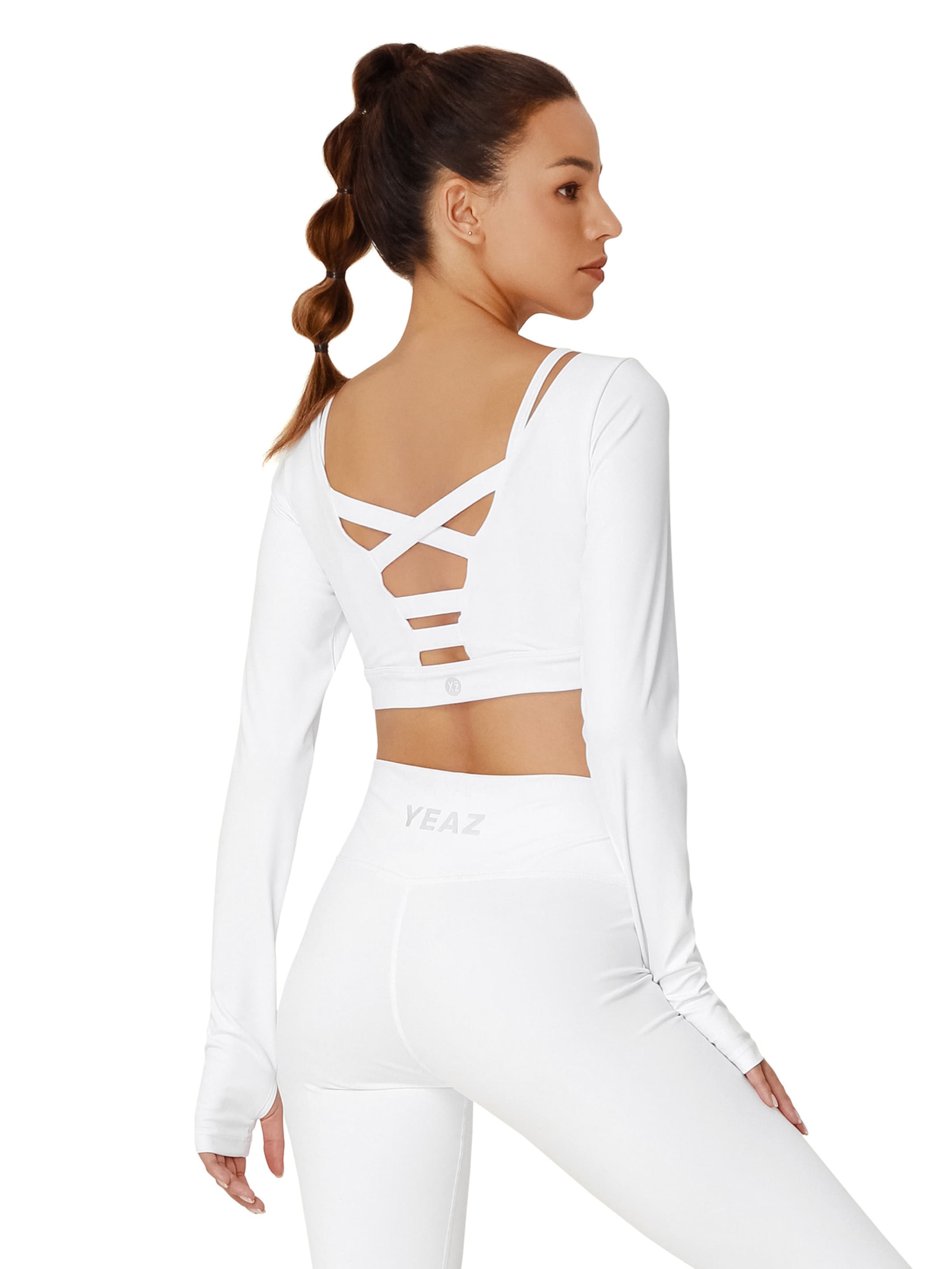 T-shirt fonctionnel 'Horizon' YEAZ en blanc