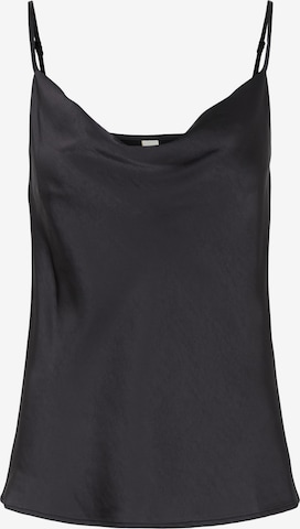 Y.A.S Top 'Pastella' in Black: front