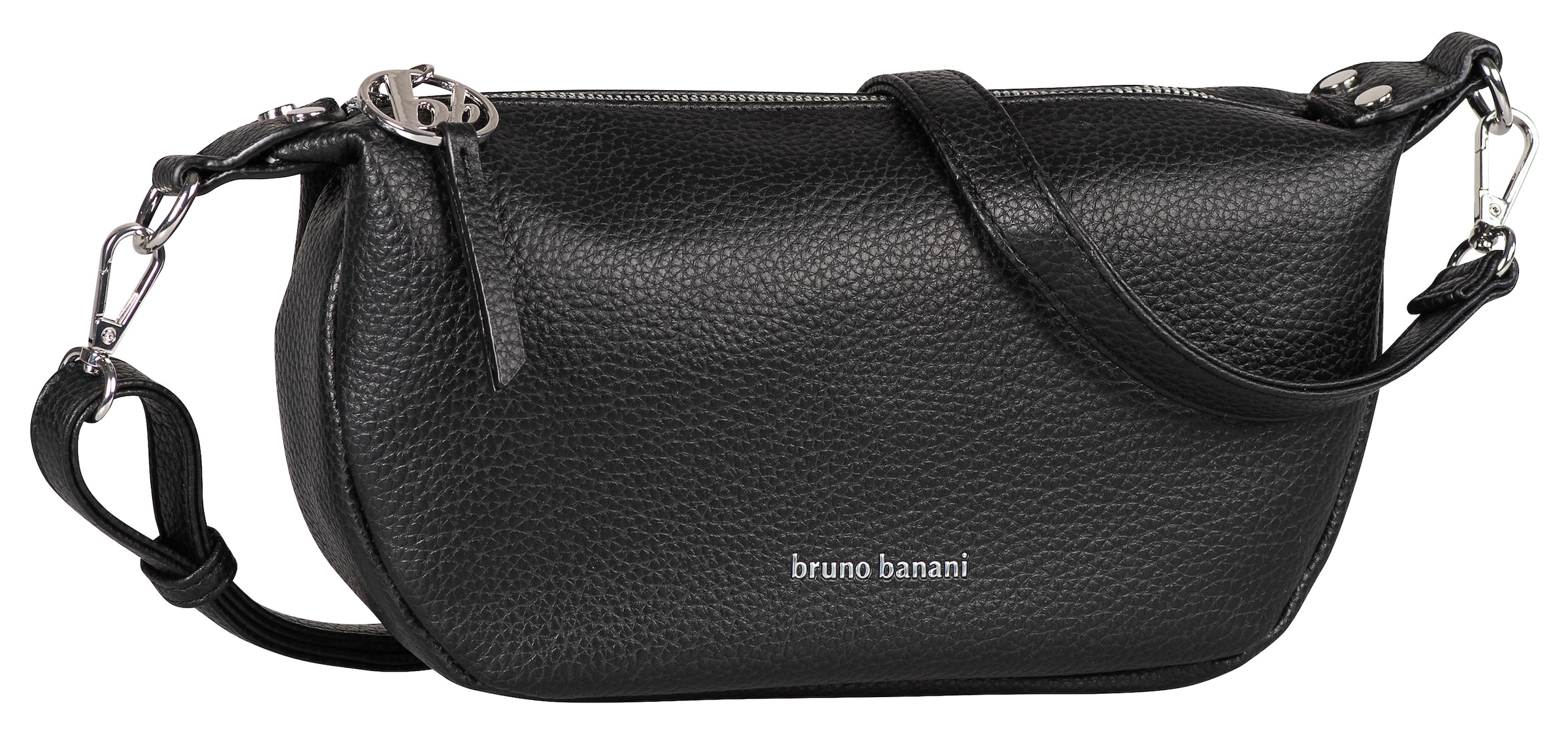 Bruno Banani Schultertasche in Schwarz: Vorderseite