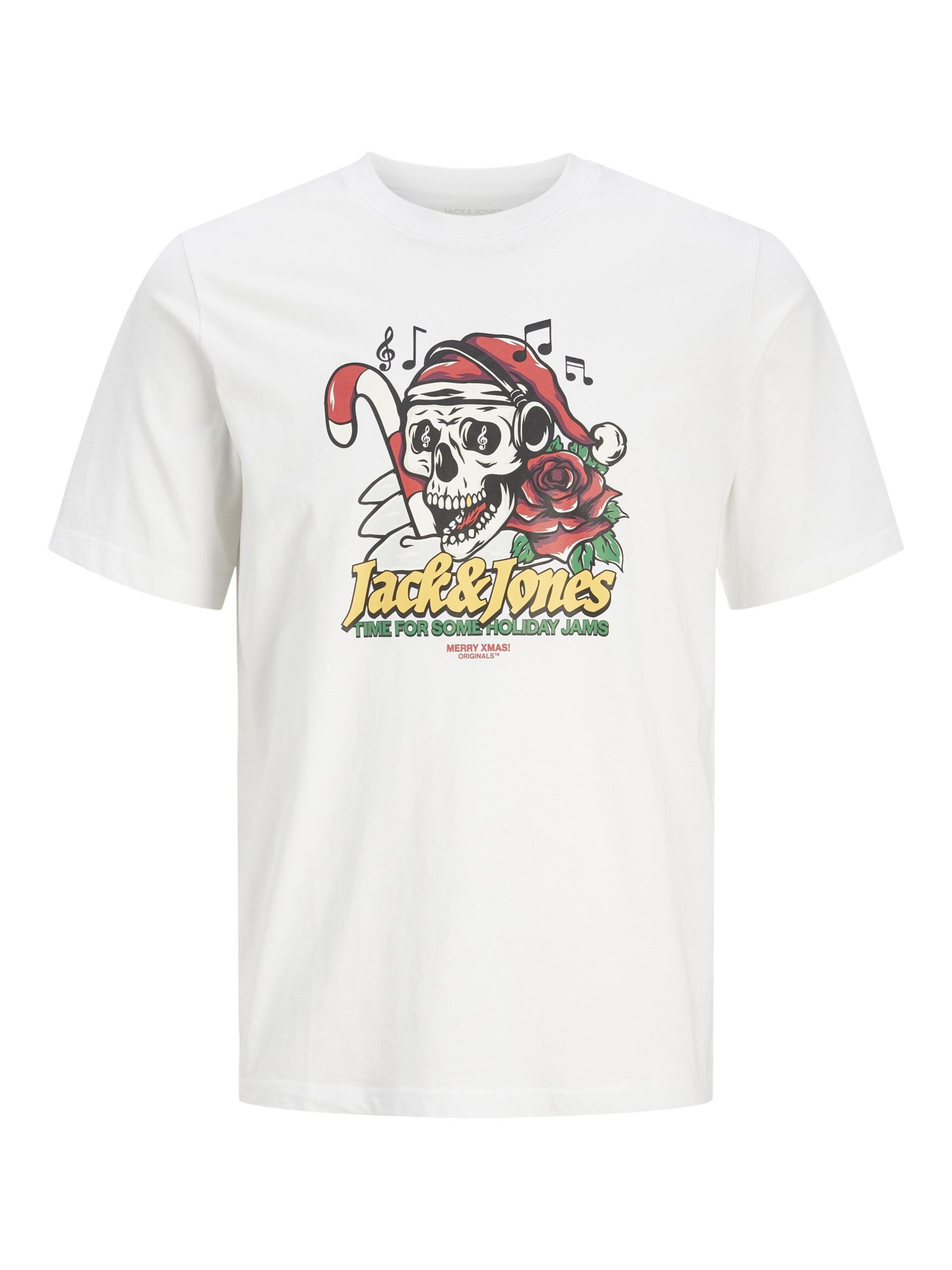 JACK & JONES Shirt 'X-mas' in White: front