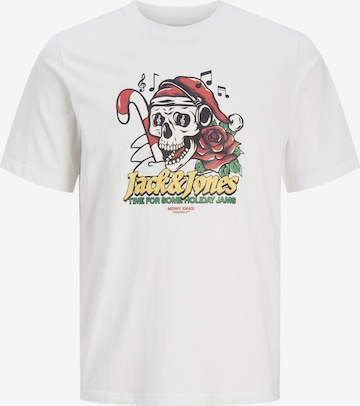 JACK & JONES Shirt 'X-mas' in White: front