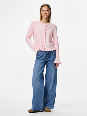 PIECES Gebreid vest 'PCLydia' in Roze