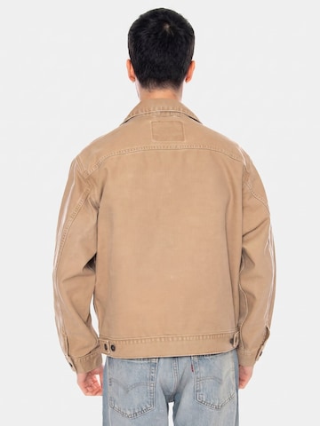 LEVI'S ® Between-season jacket 'SUNRISE TRUCKER TIGER'S EYES' in Brown