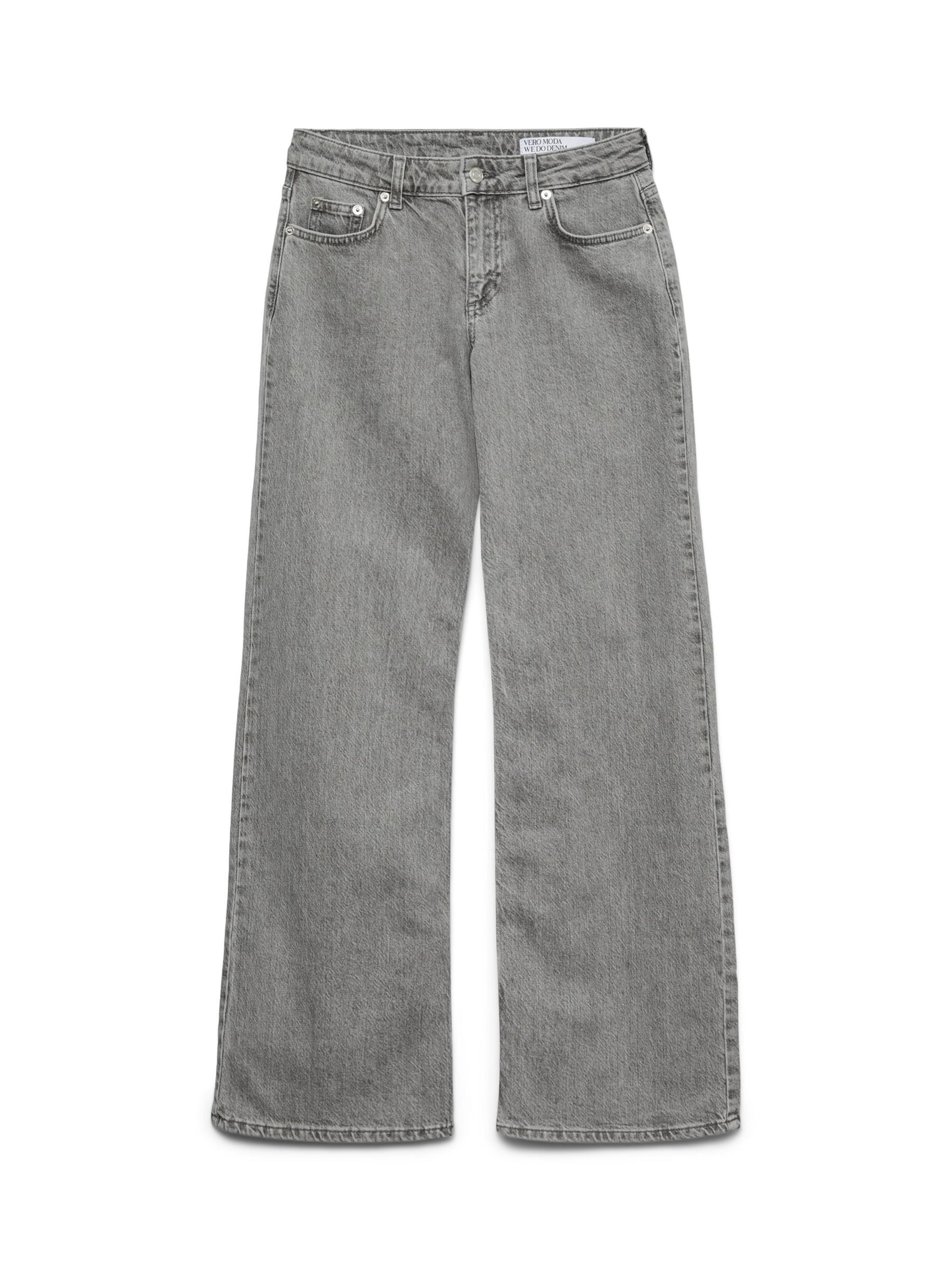 VERO MODA Wide Leg Jeans 'VMAlexis' i grå: forside