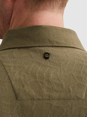 PME Legend Paita 'Polo shirt in jersey with allover jacquard pattern' värissä vihreä