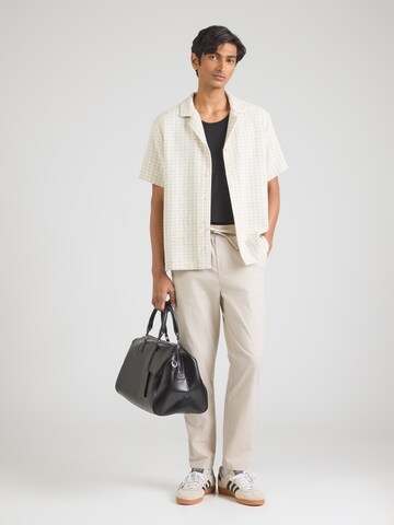 Only & Sons Tapered Pants 'ONSREID' in Beige