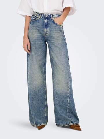 Wide leg Jeans 'JDYCarina' di JDY in blu: frontale