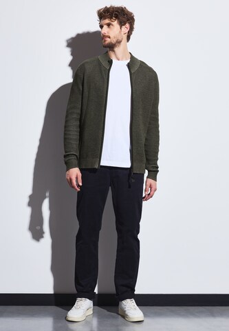 Street One MEN Knit Cardigan in Green