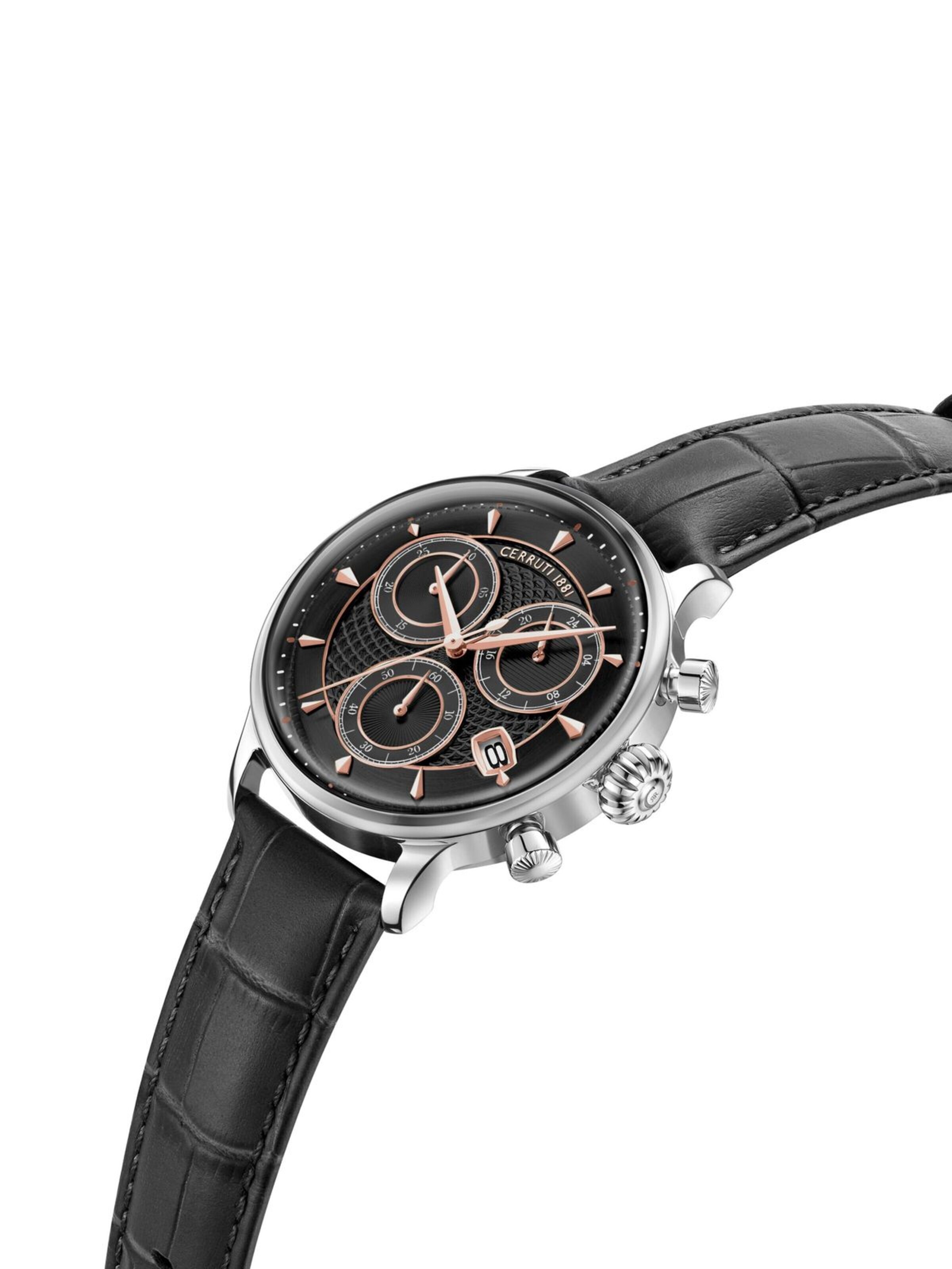 CERRUTI 1881 Analog watch 'Chronograph DERVIO' in Black