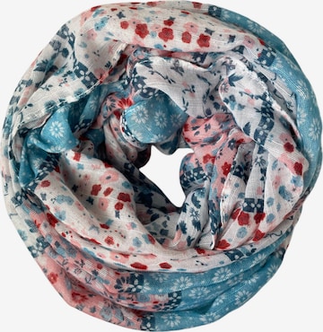 Kumixi Schlauchschal in Blau: Vorderseite