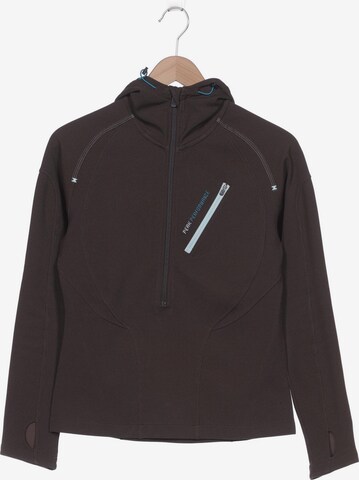 PEAK PERFORMANCE Sweatshirt & Zip-Up Hoodie in S in Brown: front