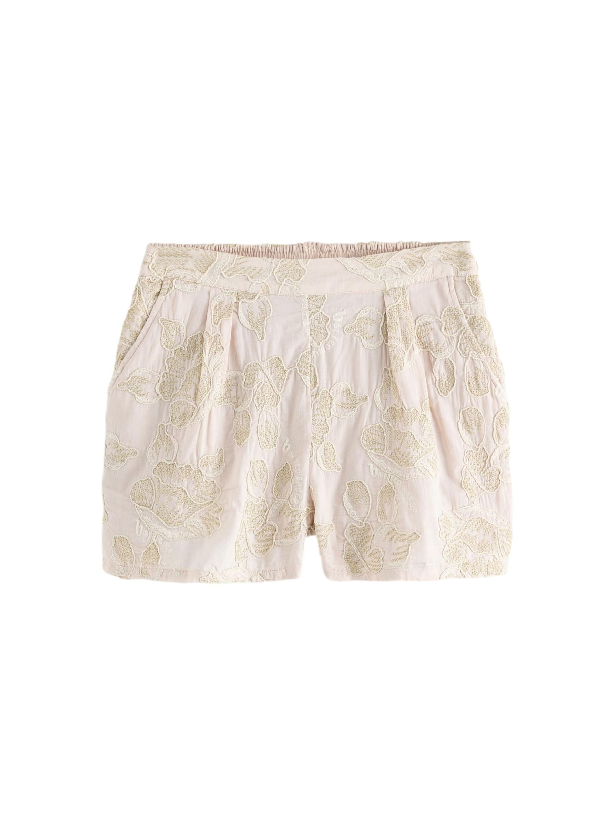 B by Ted Baker Loosefit Shorts in Beige: Vorderseite