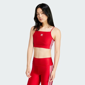 Haut ADIDAS ORIGINALS en rouge : devant