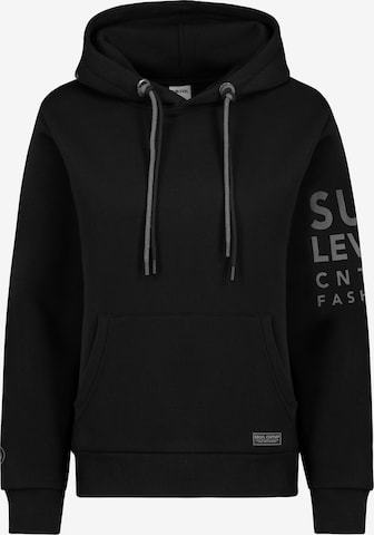 Sublevel Sweatshirt 'NOS:ASMIA' in Zwart: voorkant