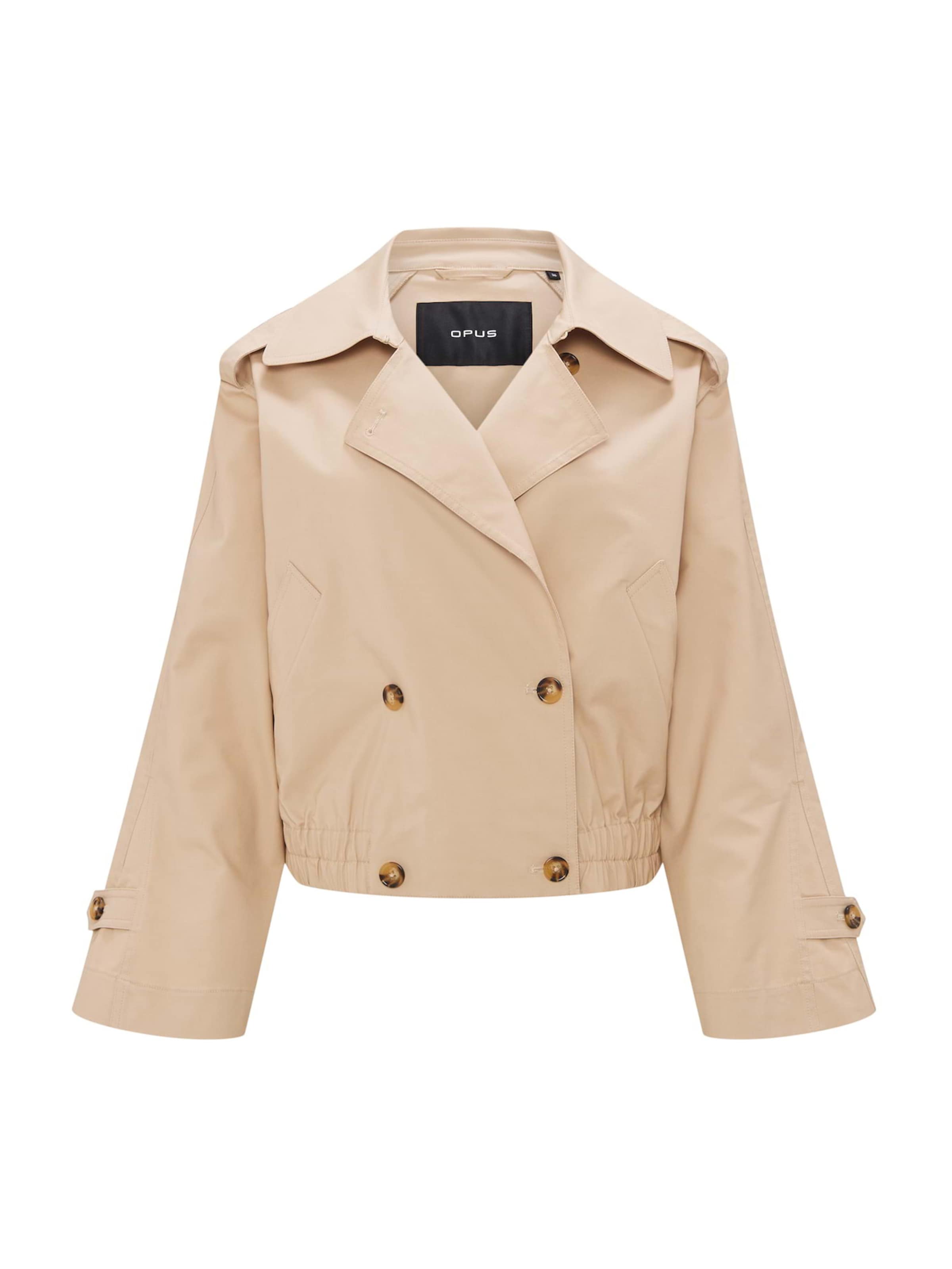 OPUS Kevad-sügismantel 'Hedie', värv beež: eest vaates