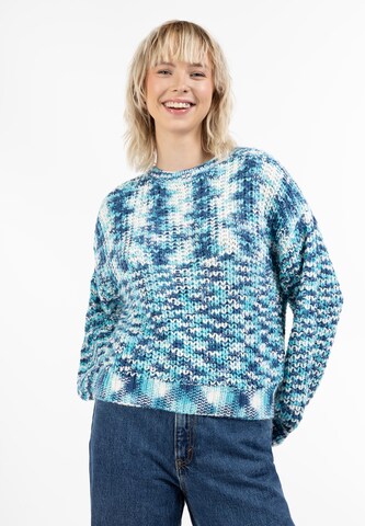 MYMO - Pullover em azul: frente