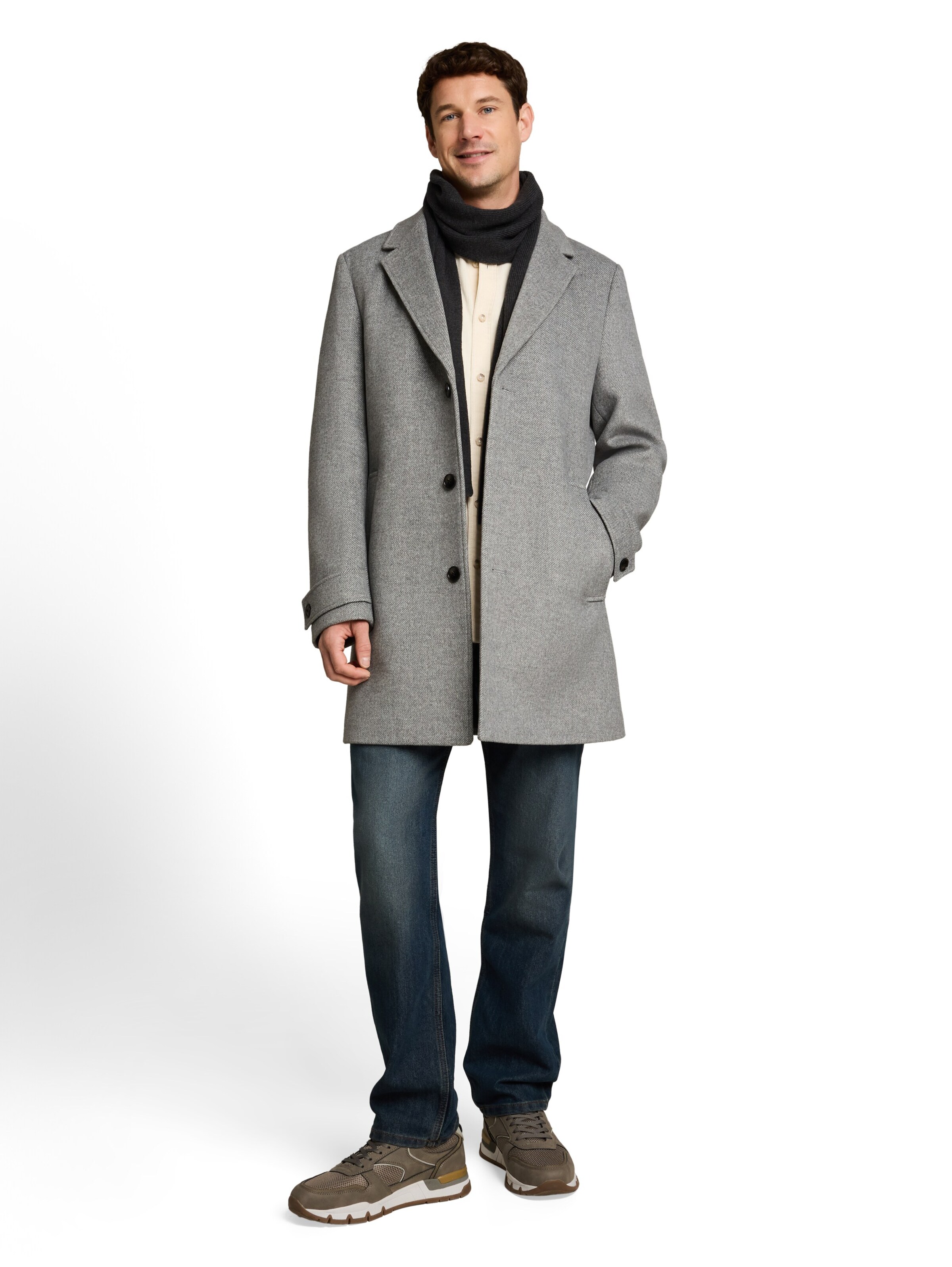 TOM TAILOR Between-Seasons Coat in Grey