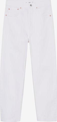 MANGO Loosefit Jeans in Weiß: predná strana