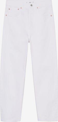 MANGO Loosefit Jeans i vit: framsida