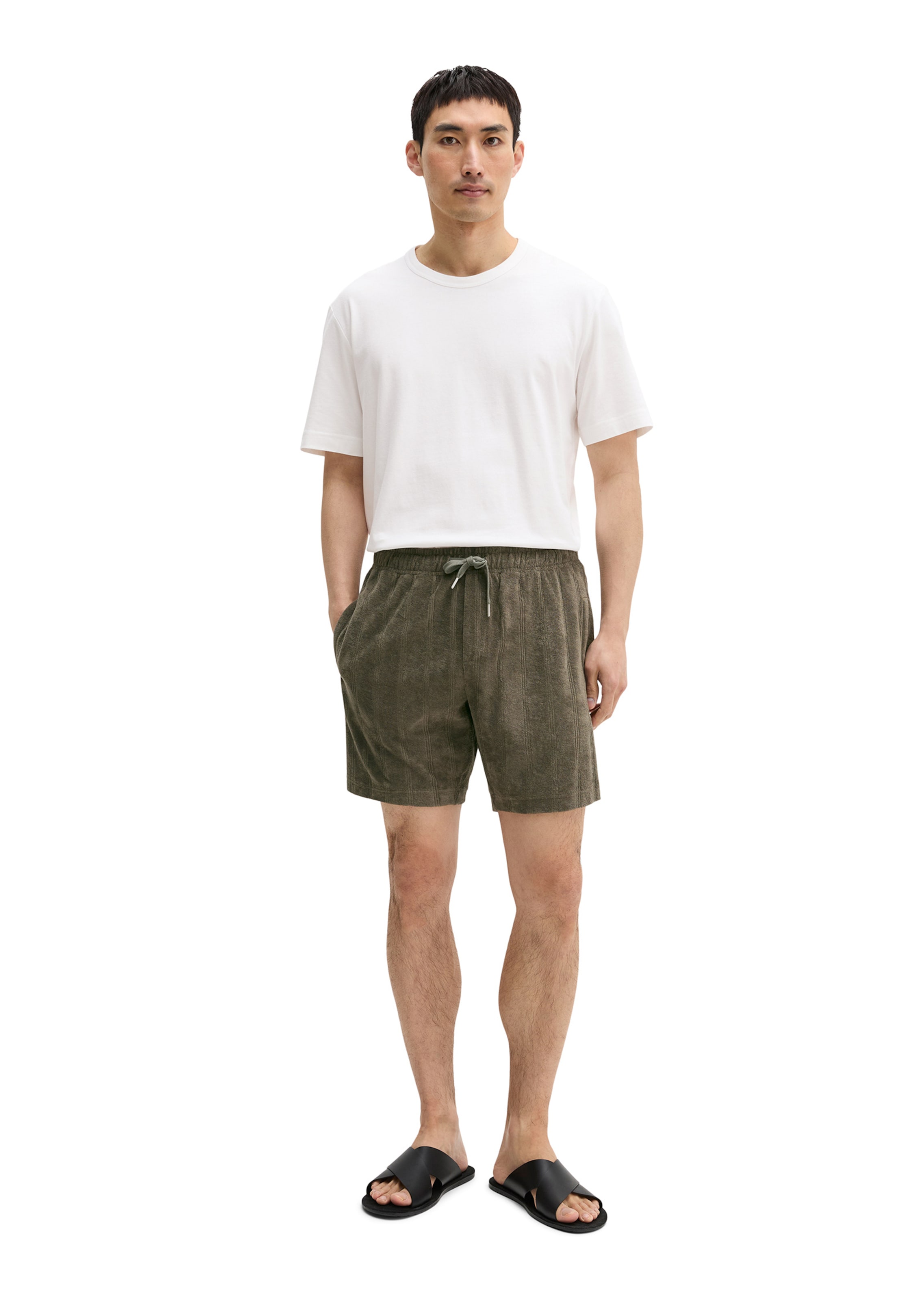 Marc O'Polo Regular Broek in Grijs: voorkant