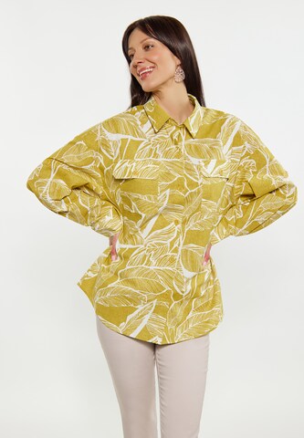 Usha Blouse in Geel: voorkant