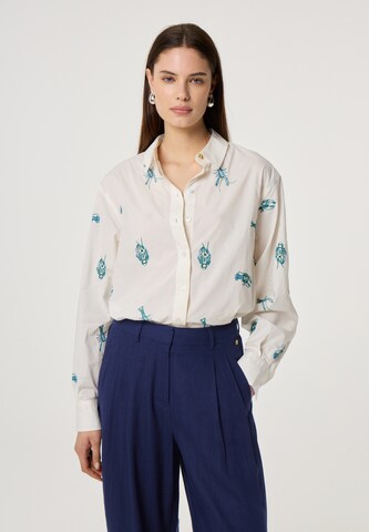 Fabienne Chapot Blouse in Beige: voorkant