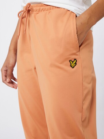 Lyle & Scott Tapered Broek in Oranje