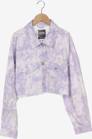 Bershka Jacket & Coat in L in Purple: front