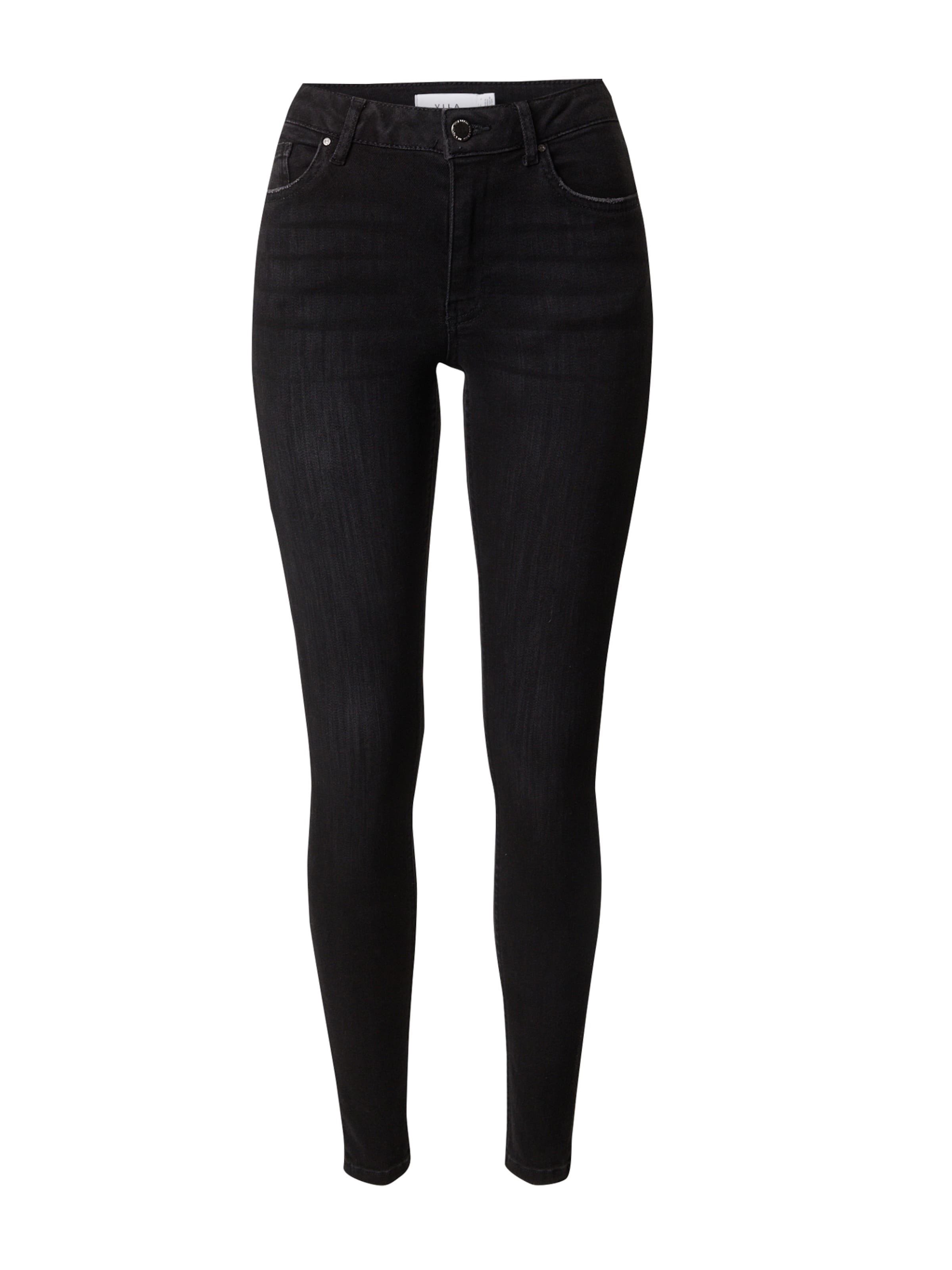 VILA Skinny Jeans 'VISarah' in Black: front