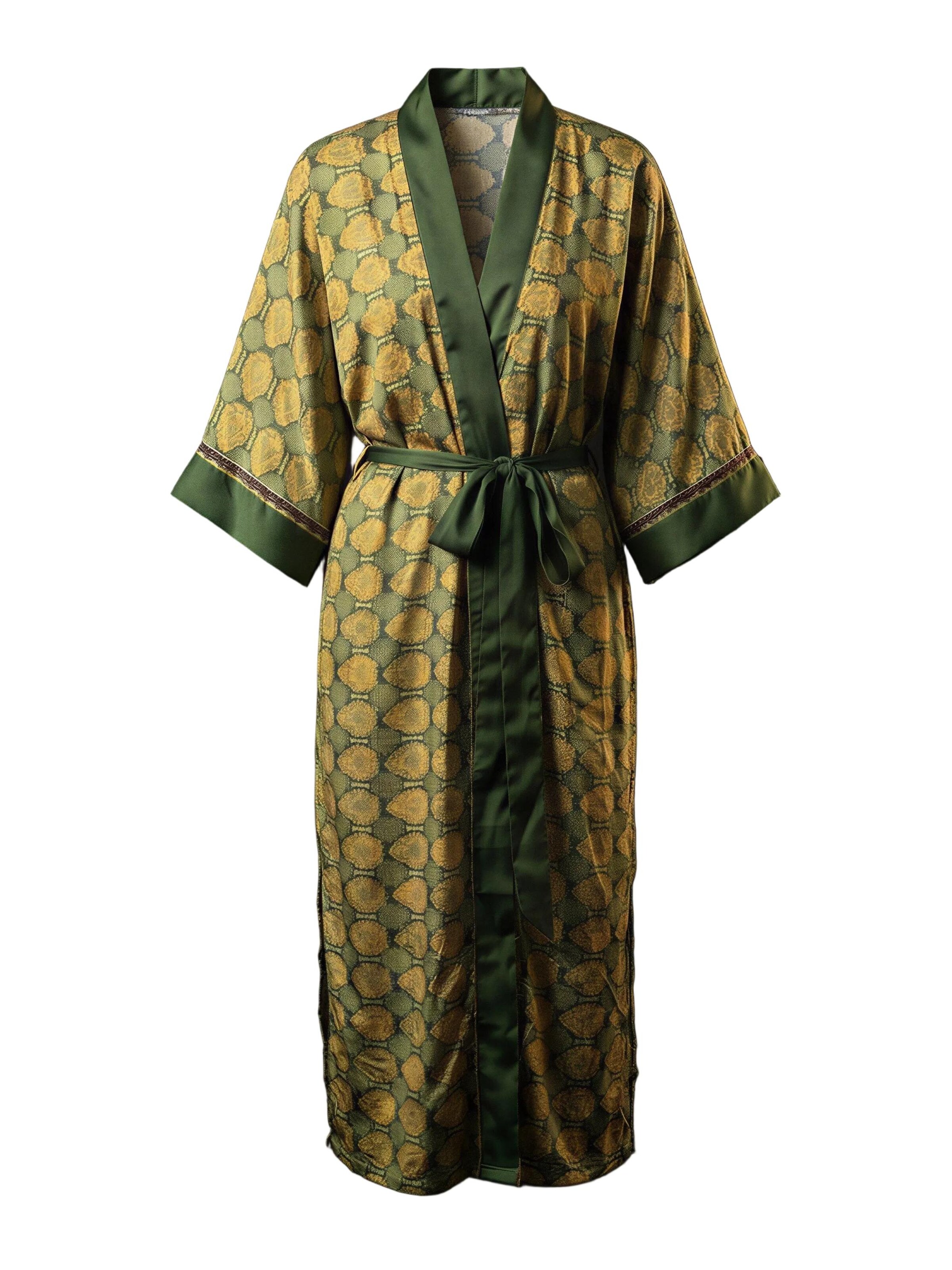 Kimono 'Golden Lotus Kimono' Shop Karey en or : devant