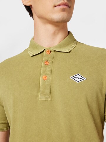 REPLAY Poloshirt in Grün