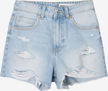 Bershka Džínsy - Modrá: predná strana