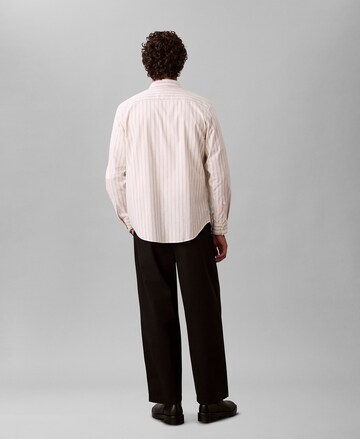 Coupe regular Chemise Calvin Klein Jeans en beige