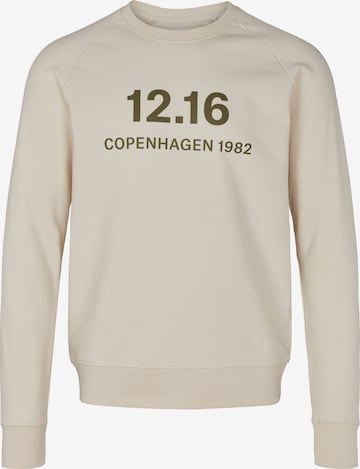 Twelvesixteen 12.16 Sweatshirt 'NATURAL RAW' in Beige: voorkant