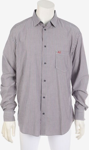 Armani Jeans Button Up Shirt in XXL in Grey: front