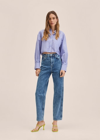 MANGO Loosefit Jeans 'Janet' in Blauw