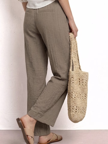Wide leg Pantaloni de la STREET ONE pe bej