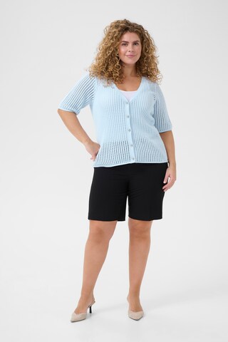 Cardigan KAFFE CURVE en bleu