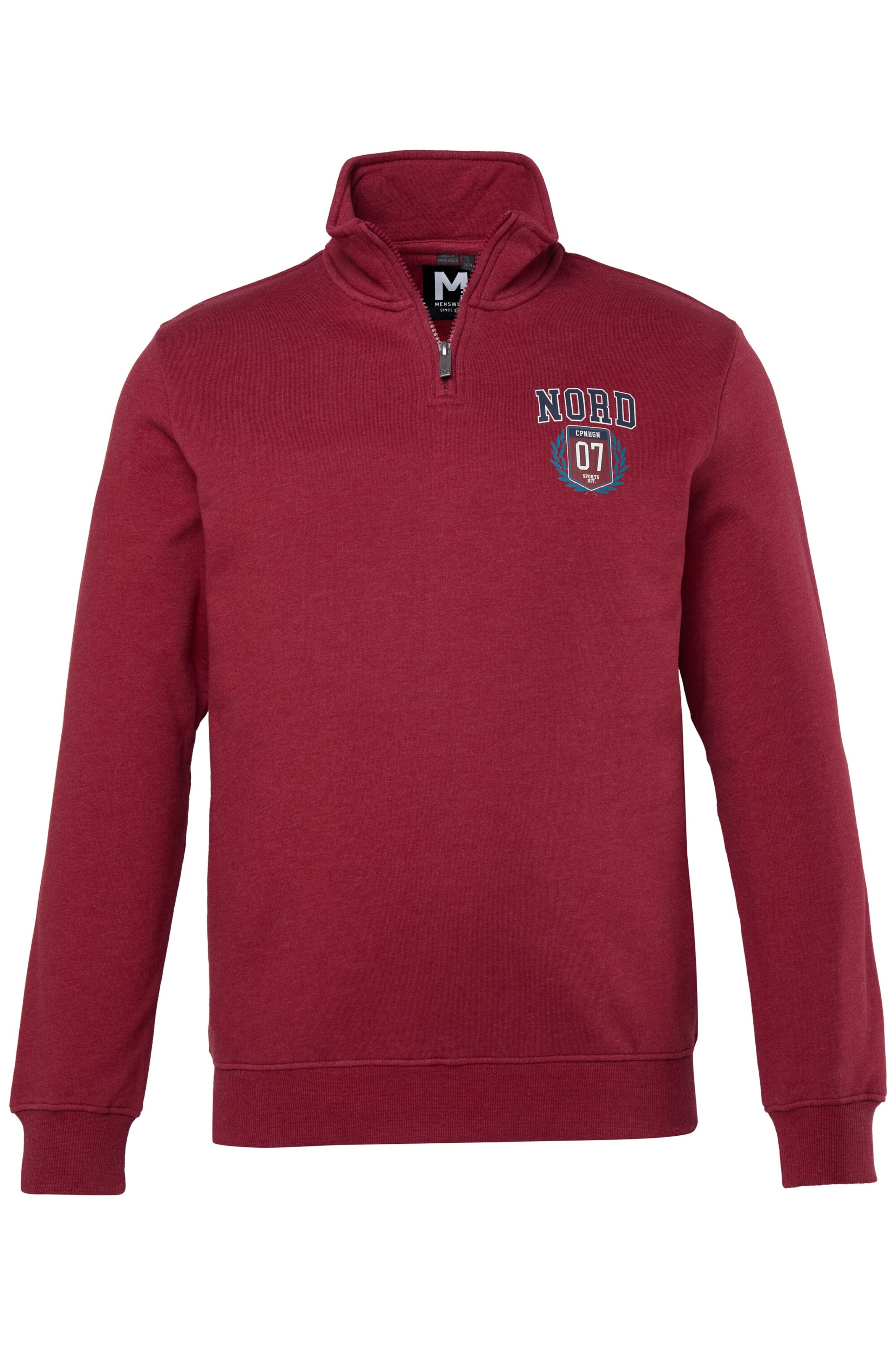 Men Plus Pull in Rot: Vorderseite