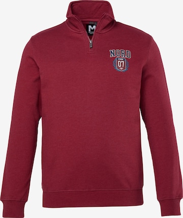 Men Plus Sweatshirt in Rot: Vorderseite