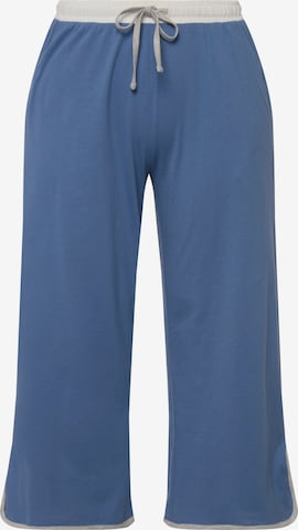 Ulla Popken Pyjamabroek in Blauw: voorkant