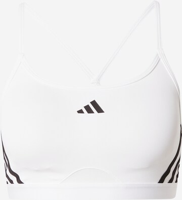 ADIDAS PERFORMANCE Bustier Sport-BH in Weiß: predná strana