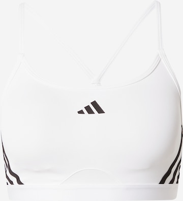 ADIDAS PERFORMANCE Bralette Sports Bra in White: front