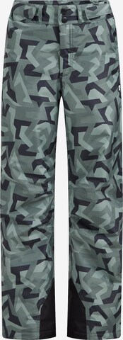 WE Fashion Regular Athletic Pants in Green: front