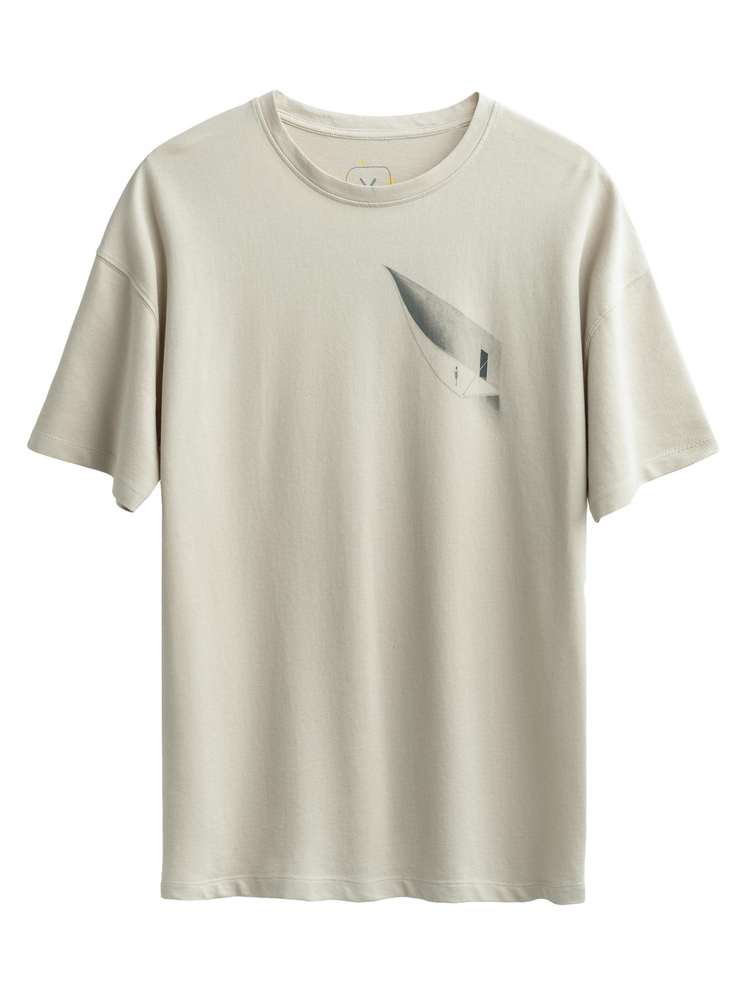 Maglietta 'Plaster Peeling' di Kaft in beige: frontale