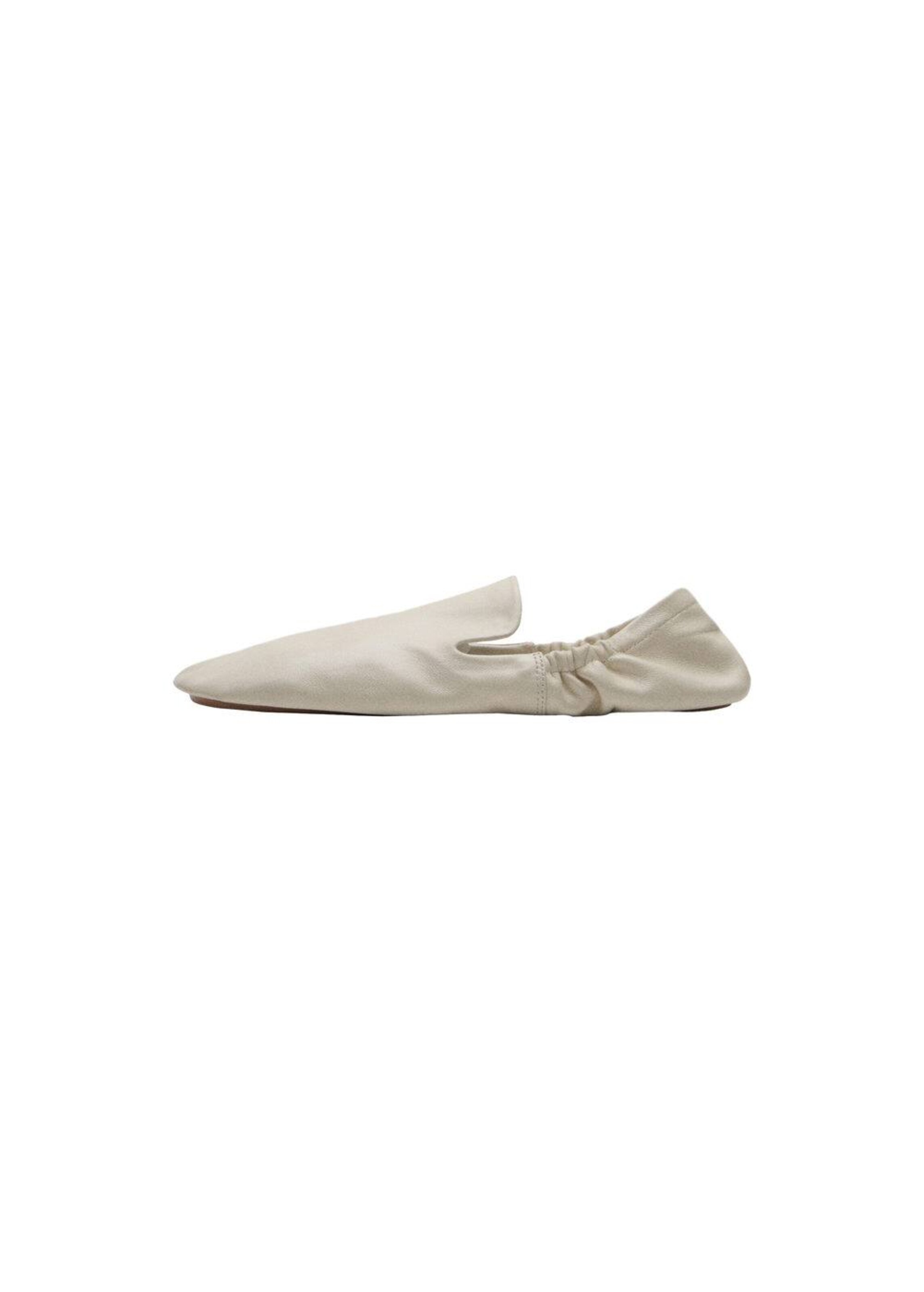 MANGO Ballet Flats in Beige: front
