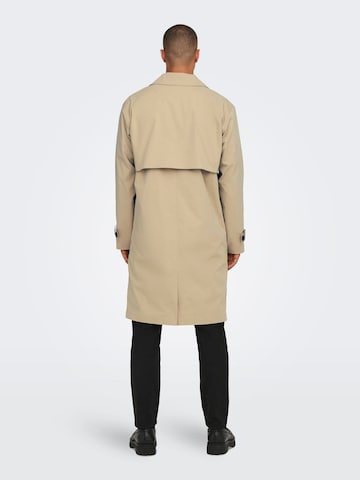 Only & Sons Between-Seasons Coat 'ONSJACK' in Beige