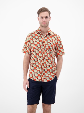 LERROS Regular fit Button Up Shirt in Red: front