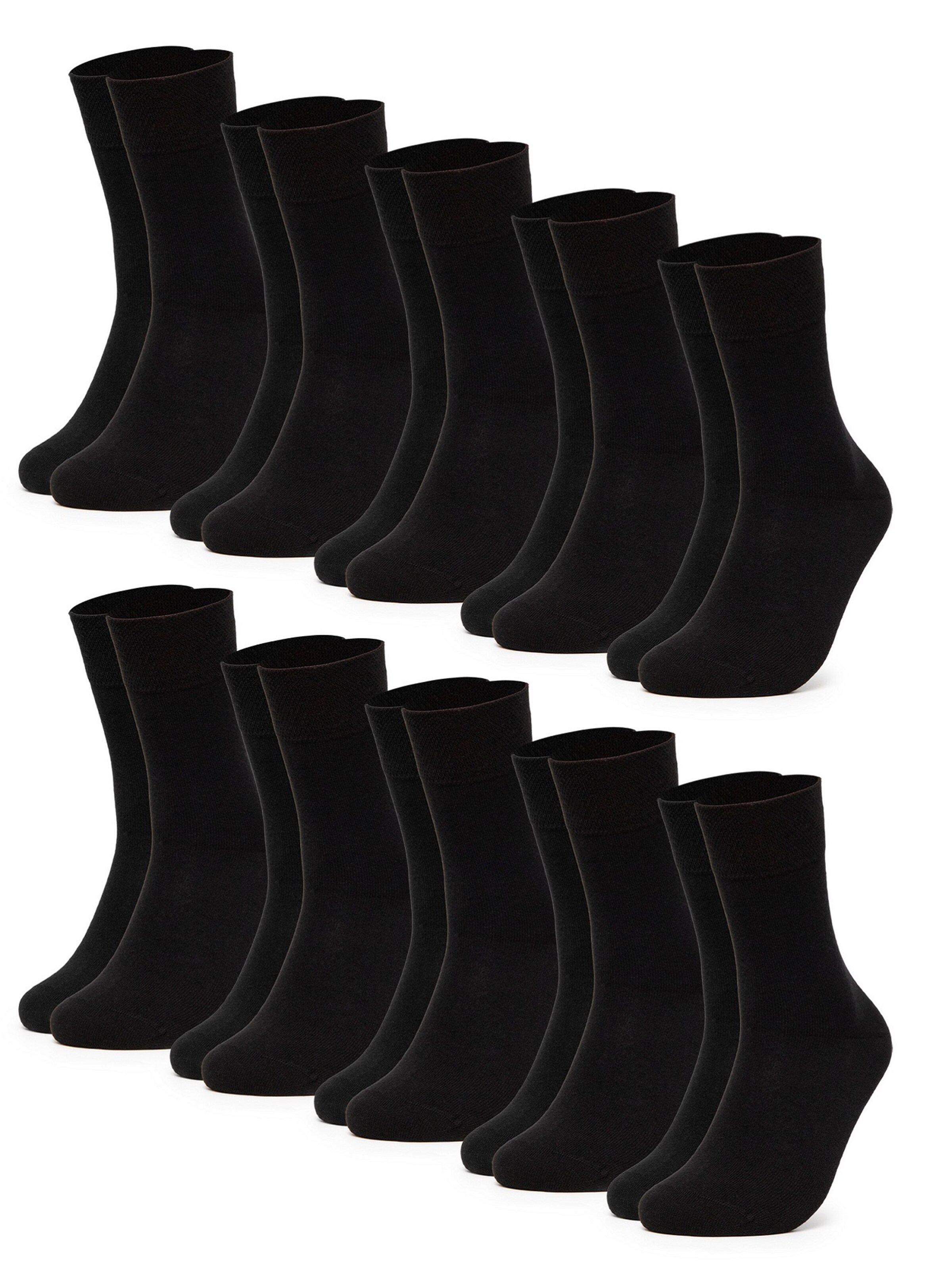 Calzino 'Ingo 20P' di Occulto in nero: frontale