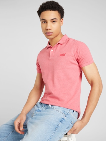 T-Shirt 'Classic' Superdry en rose